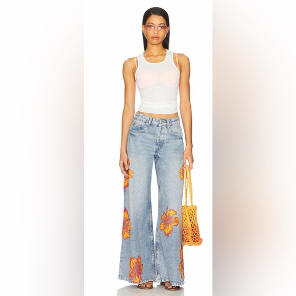 Free People Denim - FREE PEOPLE Palisades Wide Leg Jeans $168 MSRP NWT (Sold Out on FP)
